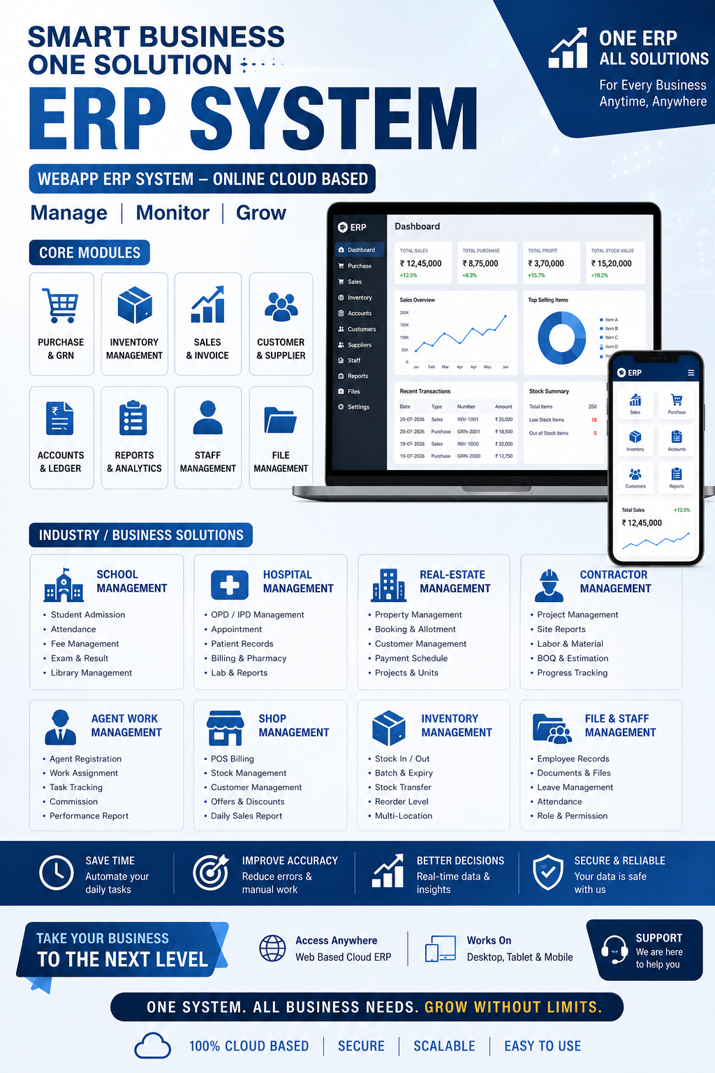 ERP System Dashboard